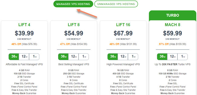 A2 Hosting Cloud Pricing
