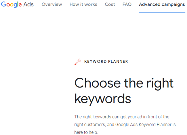 Keywords Planner